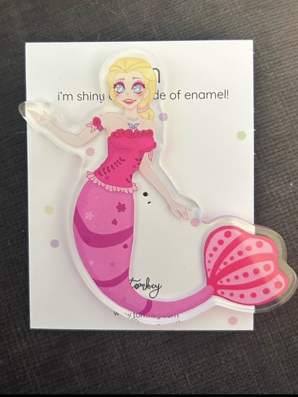 Barbie Fairytopia mermaidia elina acrylic fantasy pin